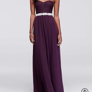 Plum purple formal dress. Special occasion or prom
